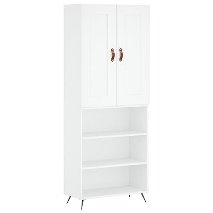 vidaXL Highboard White 69.5x34x180 cm Engineered Wood