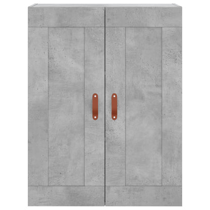 vidaXL Highboard Concrete Grey 69.5x34x180 cm Engineered Wood