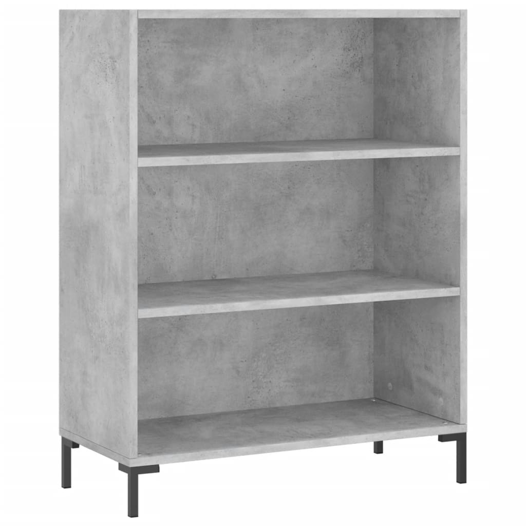 vidaXL Highboard Concrete Grey 69,5x34x180 cm Engineered Wood