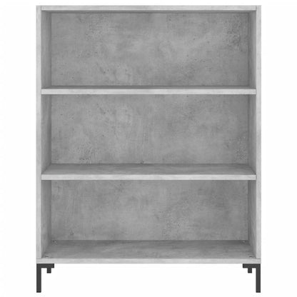vidaXL Highboard Concrete Grey 69,5x34x180 cm Engineered Wood
