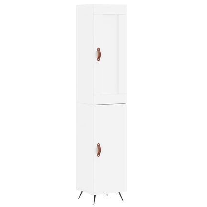 vidaXL Highboard White 34.5x34x180 cm Engineered Wood