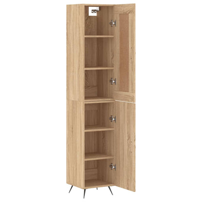 vidaXL Highboard Sonoma Oak 34,5x34x180 cm Engineered Wood