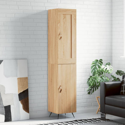 vidaXL Highboard Sonoma Oak 34,5x34x180 cm Engineered Wood