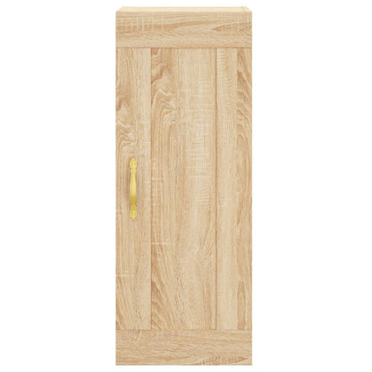 vidaXL Highboard Sonoma Oak 34.5x34x180 cm Engineered Wood