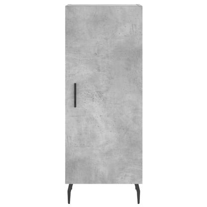 vidaXL Highboard Concrete Grey 34.5x34x180 cm Engineered Wood