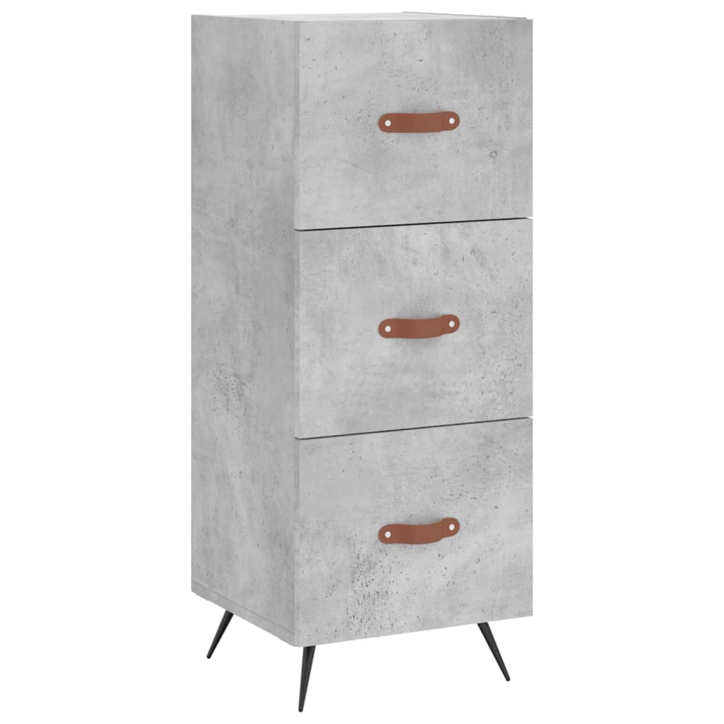 vidaXL Highboard Concrete Grey 34,5x34x180 cm Engineered Wood