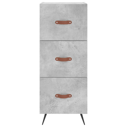 vidaXL Highboard Concrete Grey 34,5x34x180 cm Engineered Wood