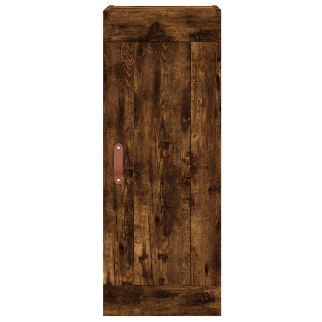 vidaXL Highboard Smoked Oak 34.5x34x180 cm Engineered Wood
