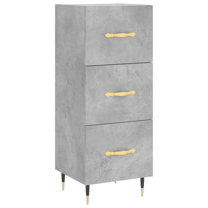 vidaXL Highboard Concrete Grey 34,5x34x180 cm Engineered Wood