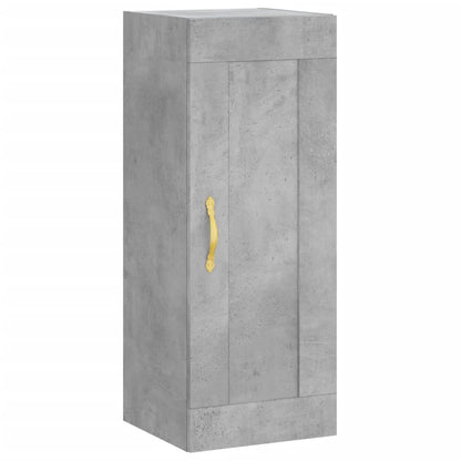 vidaXL Highboard Concrete Grey 34.5x34x180 cm Engineered Wood