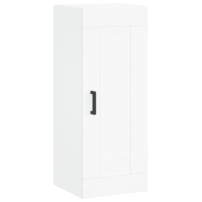 vidaXL Highboard White 34,5x34x180 cm Engineered Wood