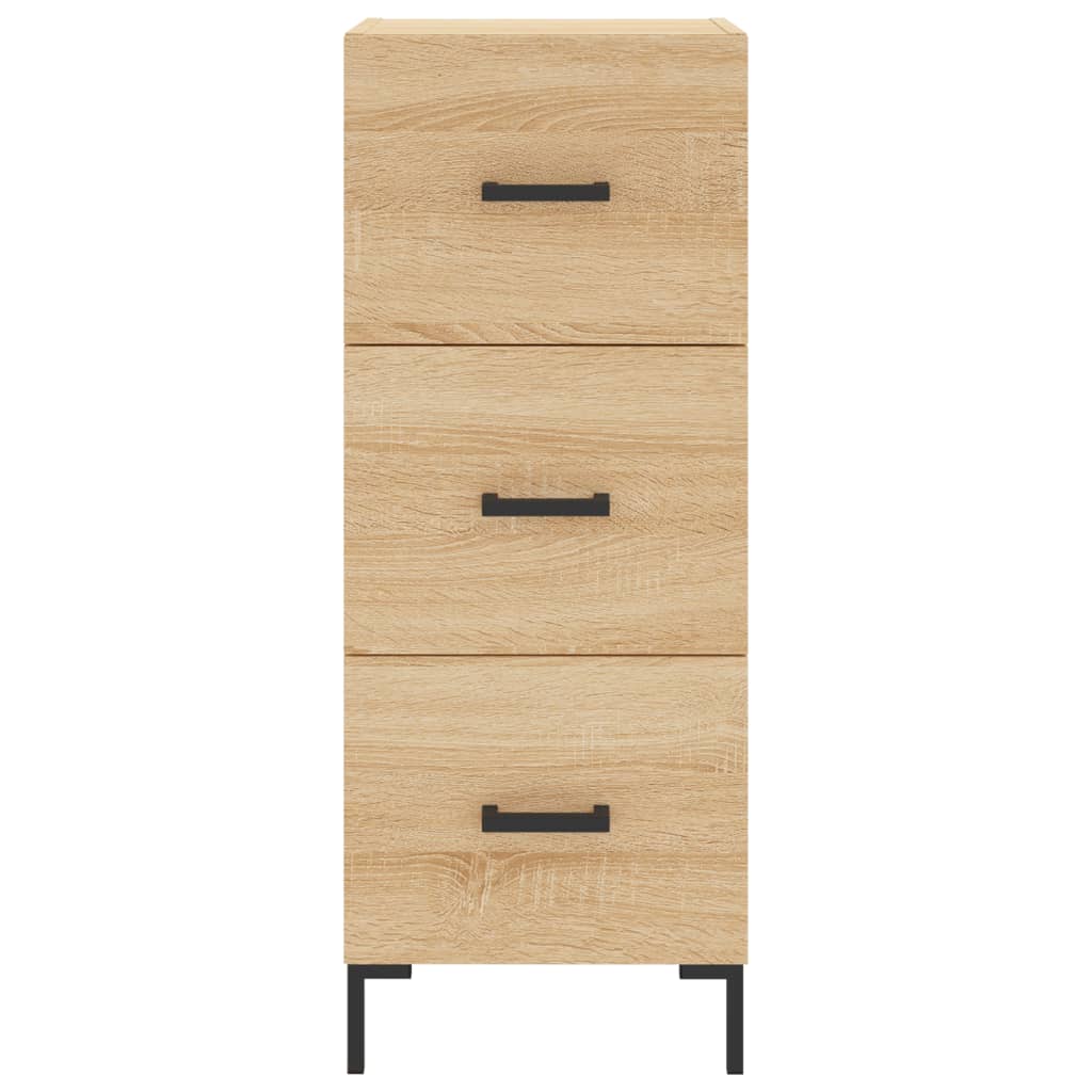 vidaXL Highboard Sonoma Oak 34,5x34x180 cm Engineered Wood