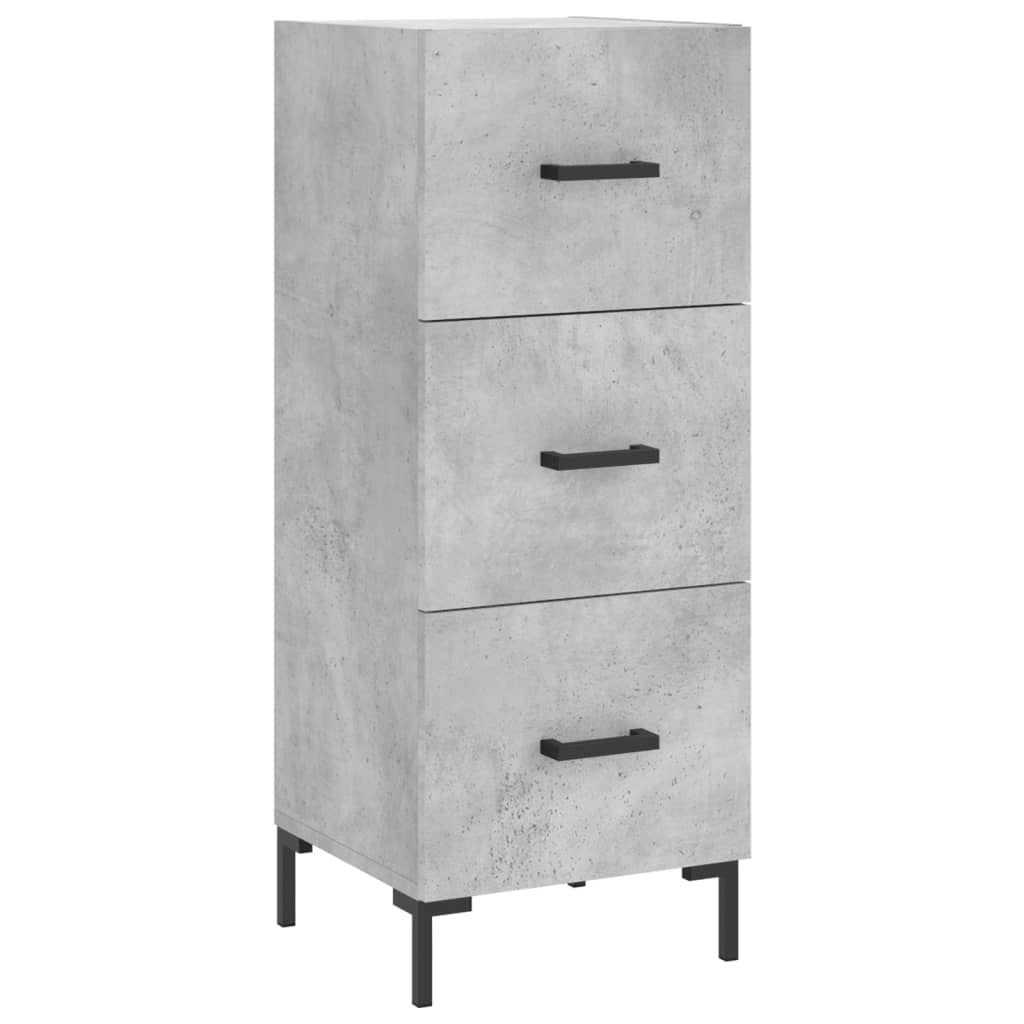 vidaXL Highboard Concrete Grey 34,5x34x180 cm Engineered Wood