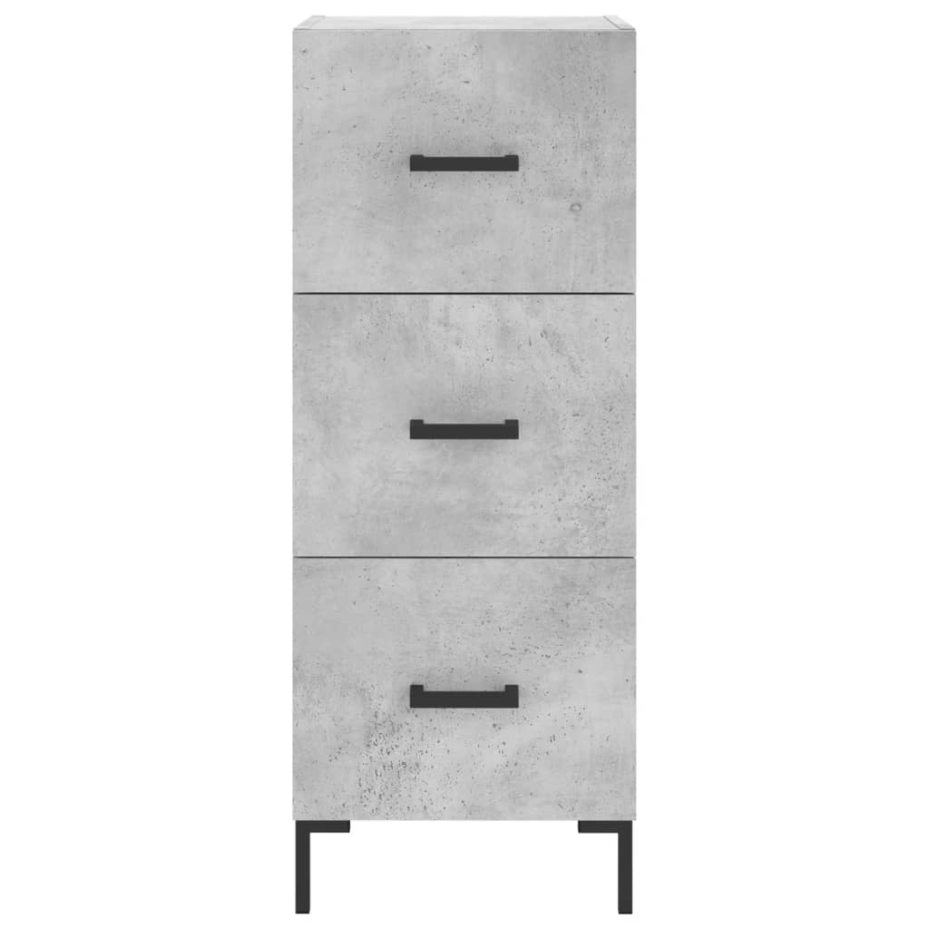 vidaXL Highboard Concrete Grey 34,5x34x180 cm Engineered Wood