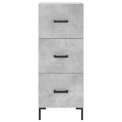 vidaXL Highboard Concrete Grey 34,5x34x180 cm Engineered Wood