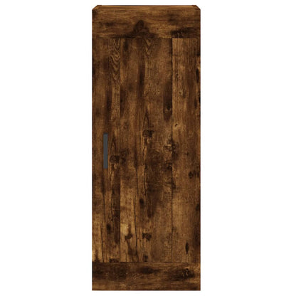 vidaXL Highboard Smoked Oak 34,5x34x180 cm Engineered Wood