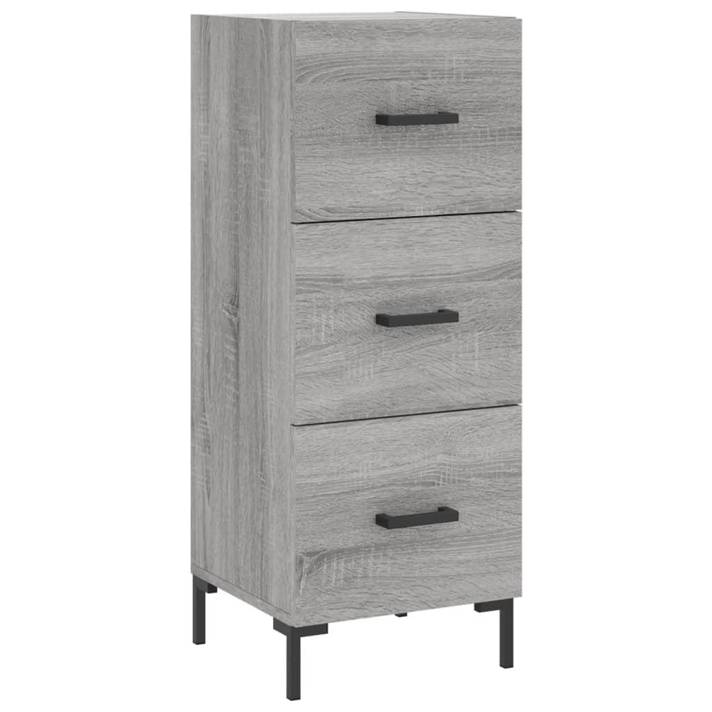 vidaXL Highboard Grey Sonoma 34,5x34x180 cm Engineered Wood