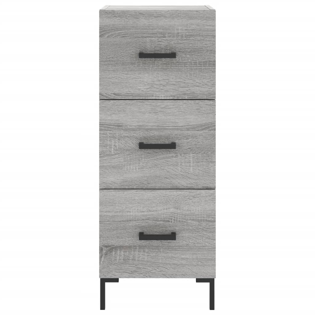 vidaXL Highboard Grey Sonoma 34.5x34x180 cm Engineered Wood