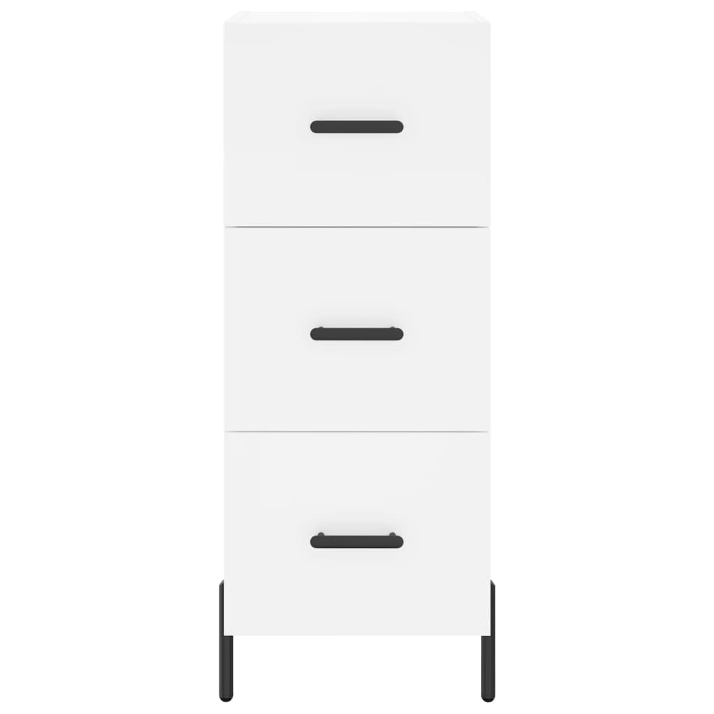 vidaXL Highboard White 34.5x34x180 cm Engineered Wood