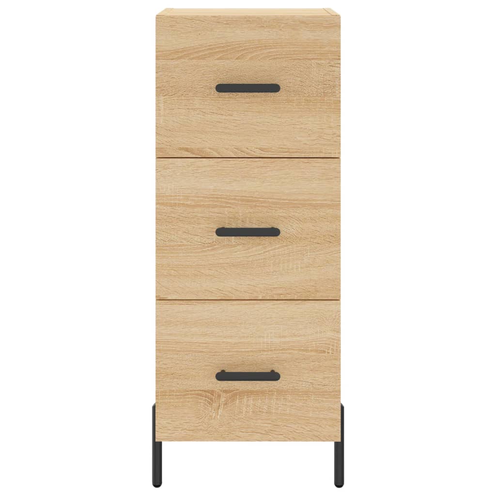 vidaXL Highboard Sonoma Oak 34,5x34x180 cm Engineered Wood