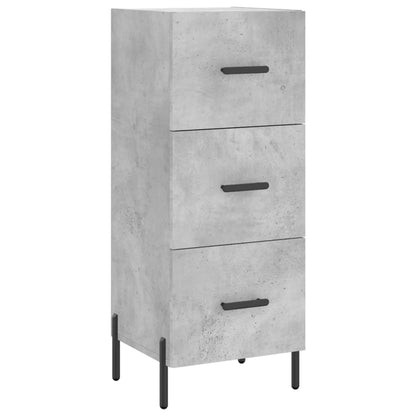 vidaXL Highboard Concrete Grey 34.5x34x180 cm Engineered Wood