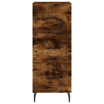 vidaXL Highboard Smoked Oak 34,5x34x180 cm Engineered Wood