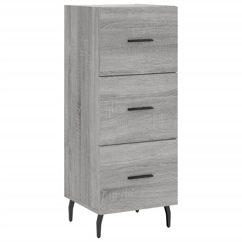 vidaXL Highboard Grey Sonoma 34.5x34x180 cm Engineered Wood