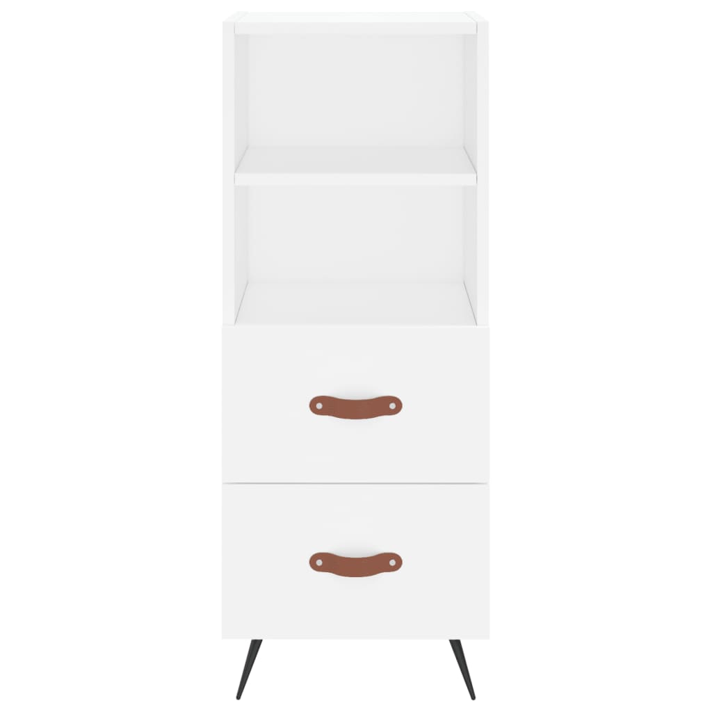 vidaXL Highboard White 34.5x34x180 cm Engineered Wood
