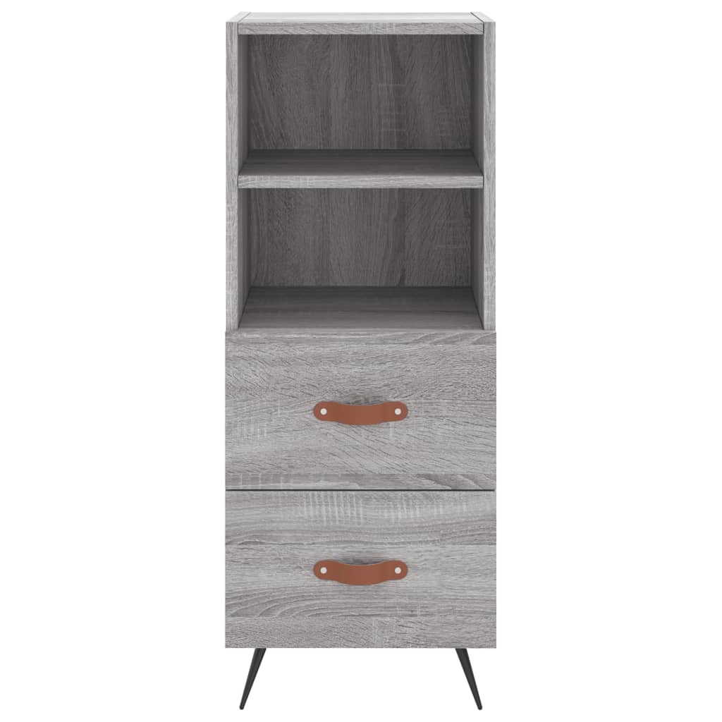 vidaXL Highboard Grey Sonoma 34.5x34x180 cm Engineered Wood