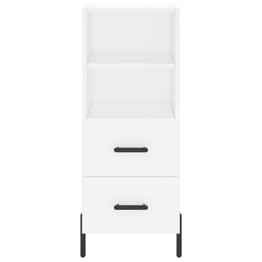 vidaXL Highboard White 34.5x34x180 cm Engineered Wood