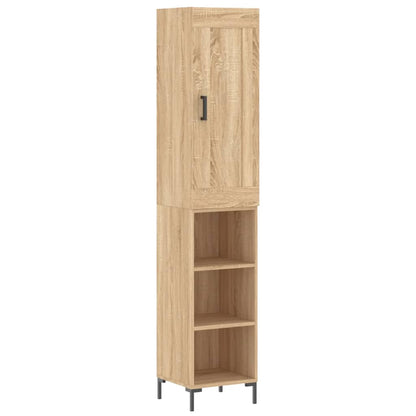 vidaXL Highboard Sonoma Oak 34,5x34x180 cm Engineered Wood