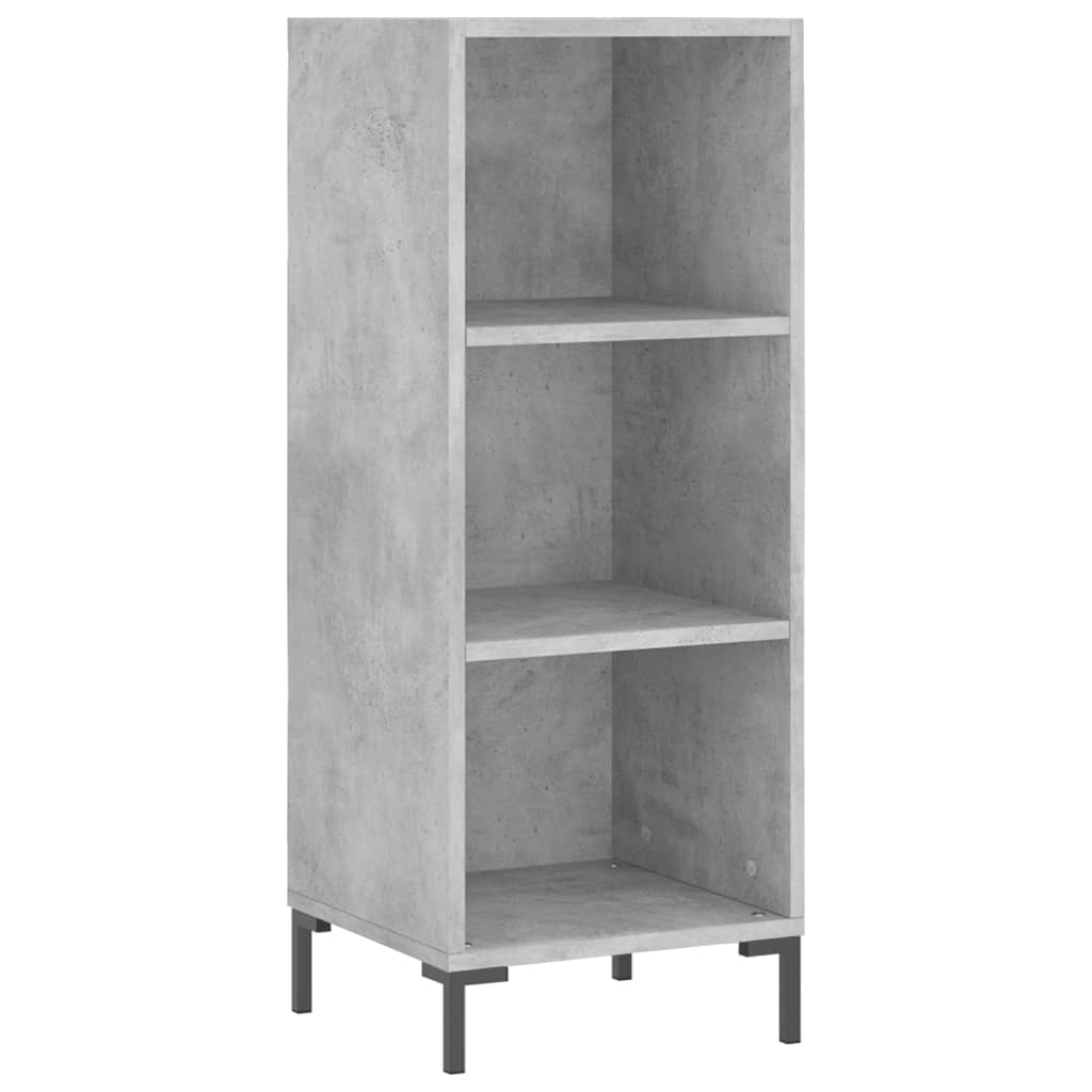 vidaXL Highboard Concrete Grey 34,5x34x180 cm Engineered Wood