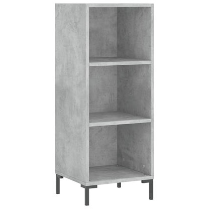 vidaXL Highboard Concrete Grey 34,5x34x180 cm Engineered Wood