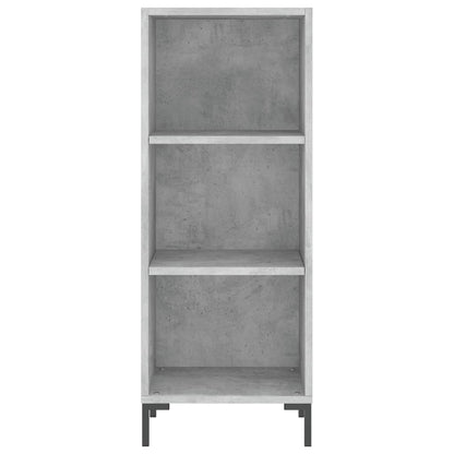 vidaXL Highboard Concrete Grey 34.5x34x180 cm Engineered Wood