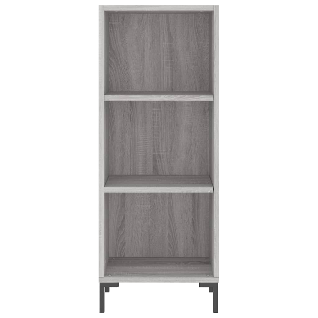 vidaXL Highboard Grey Sonoma 34,5x34x180 cm Engineered Wood