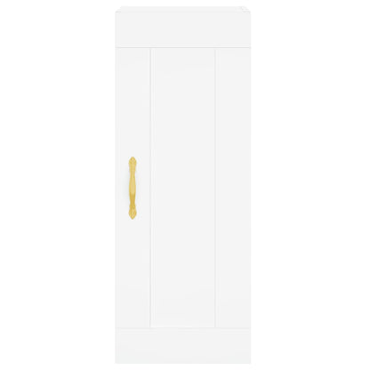 vidaXL Highboard White 34.5x34x180 cm Engineered Wood