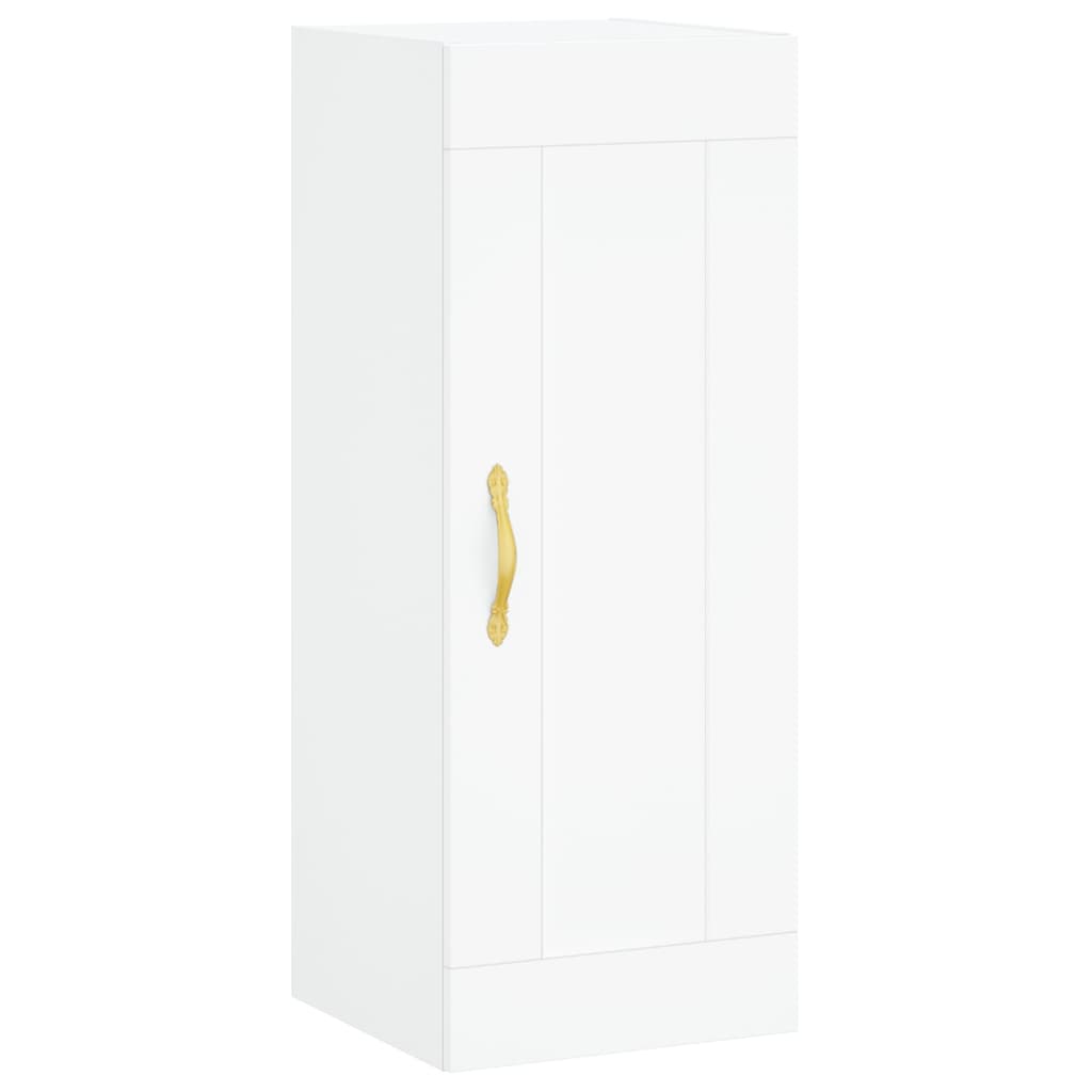vidaXL Highboard White 34.5x34x180 cm Engineered Wood