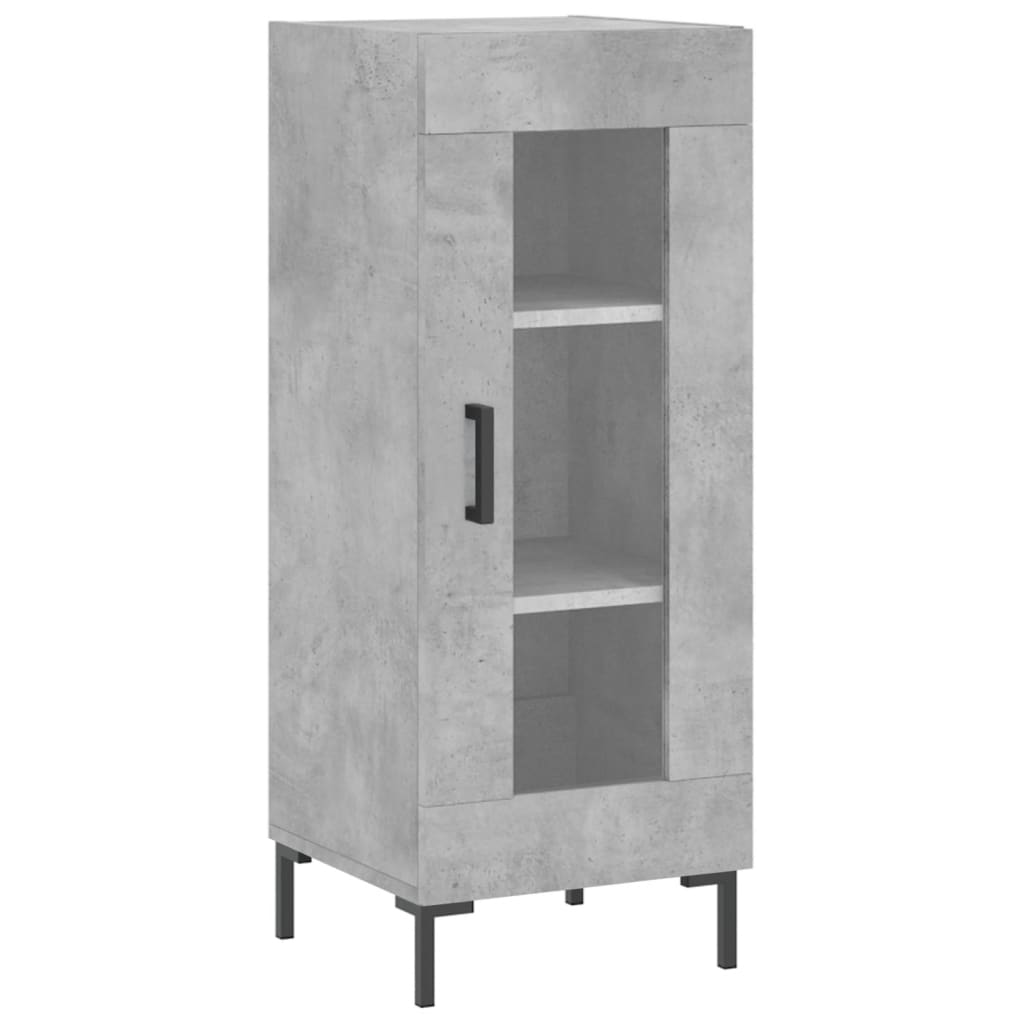 vidaXL Highboard Concrete Grey 34,5x34x180 cm Engineered Wood