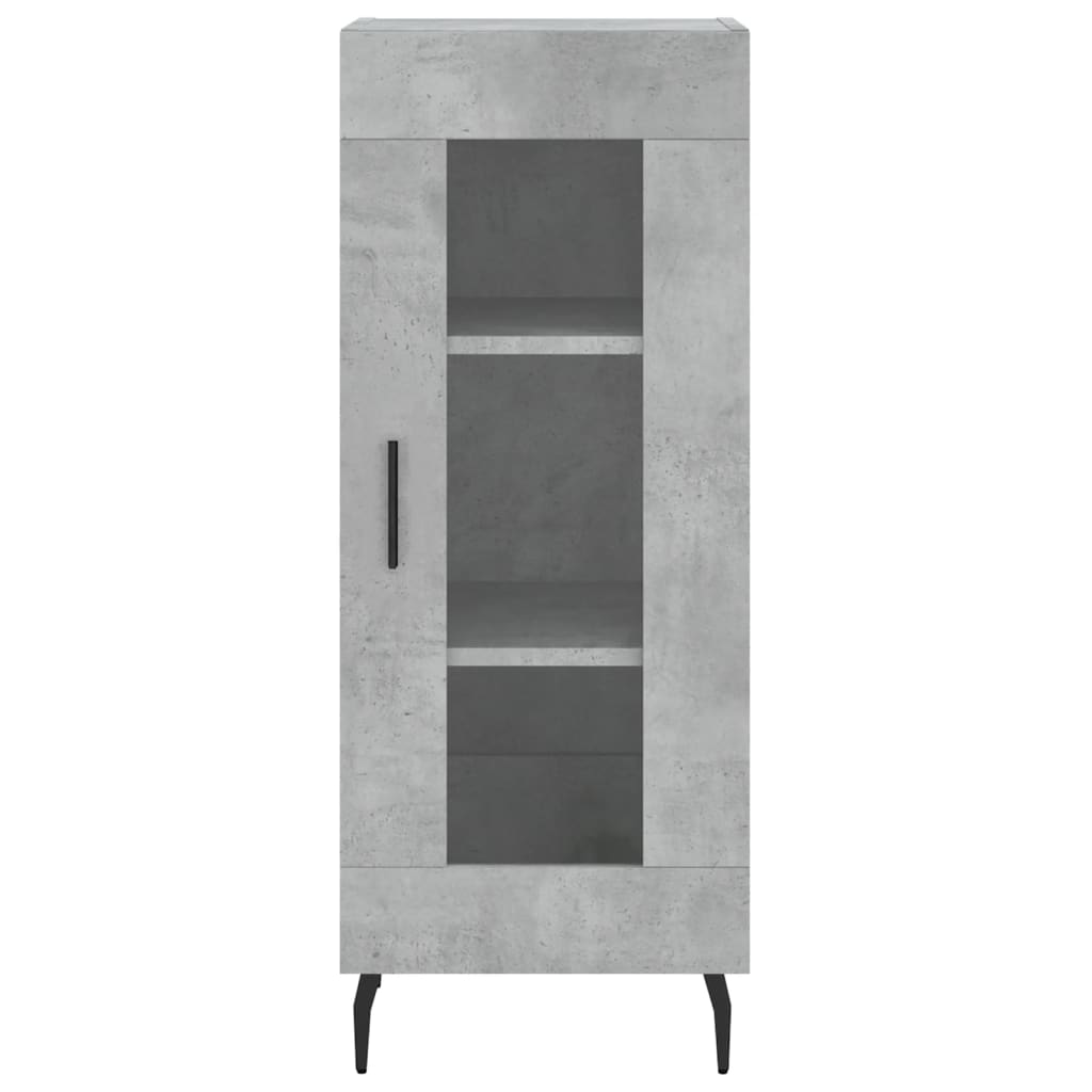 vidaXL Highboard Concrete Grey 34,5x34x180 cm Engineered Wood