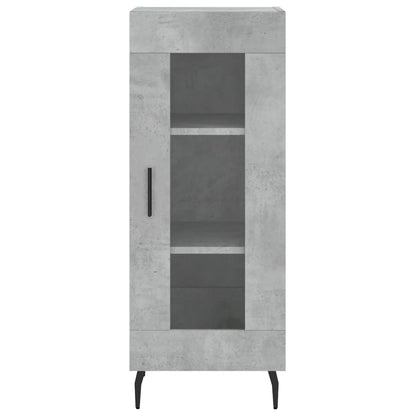 vidaXL Highboard Concrete Grey 34,5x34x180 cm Engineered Wood