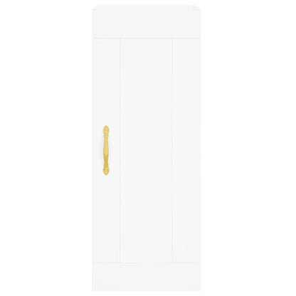 vidaXL Highboard White 34.5x34x180 cm Engineered Wood