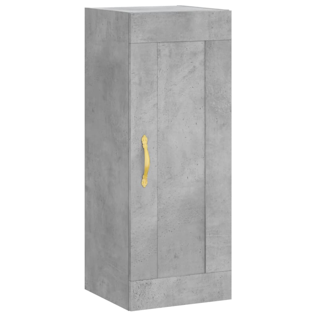 vidaXL Highboard Concrete Grey 34.5x34x180 cm Engineered Wood