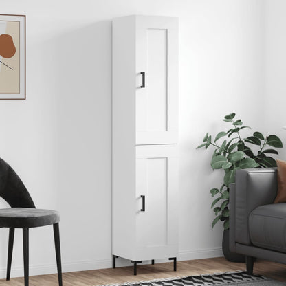 vidaXL Highboard White 34.5x34x180 cm Engineered Wood