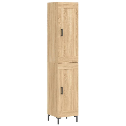 vidaXL Highboard Sonoma Oak 34.5x34x180 cm Engineered Wood
