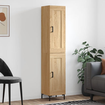 vidaXL Highboard Sonoma Oak 34,5x34x180 cm Engineered Wood