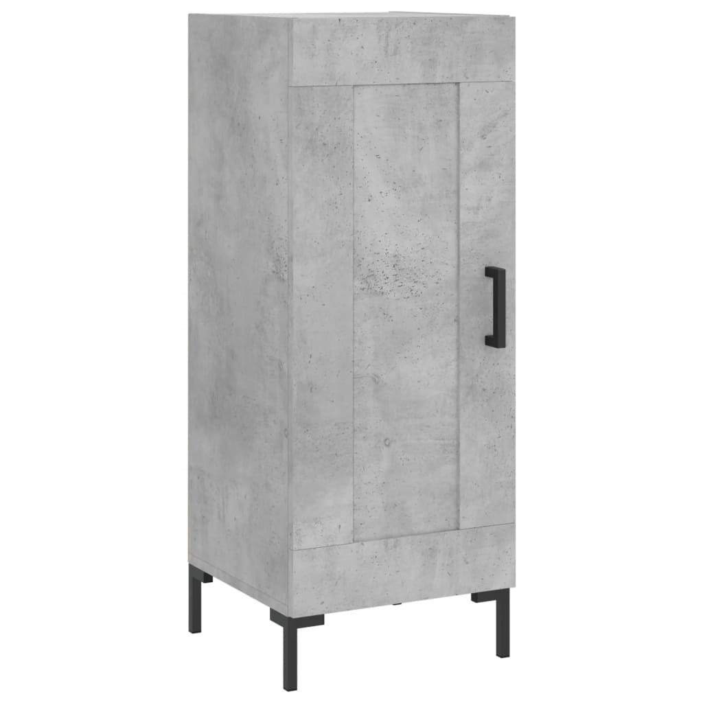 vidaXL Highboard Concrete Grey 34,5x34x180 cm Engineered Wood