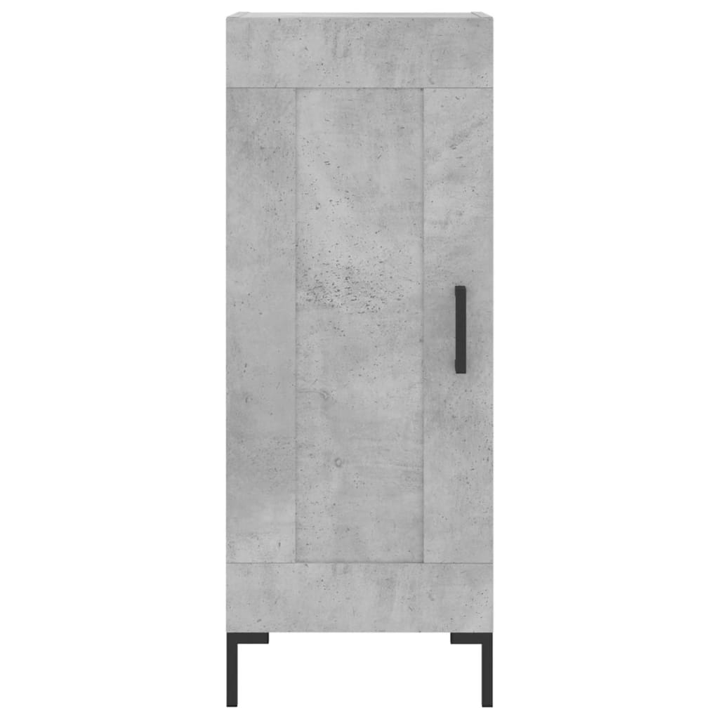 vidaXL Highboard Concrete Grey 34,5x34x180 cm Engineered Wood