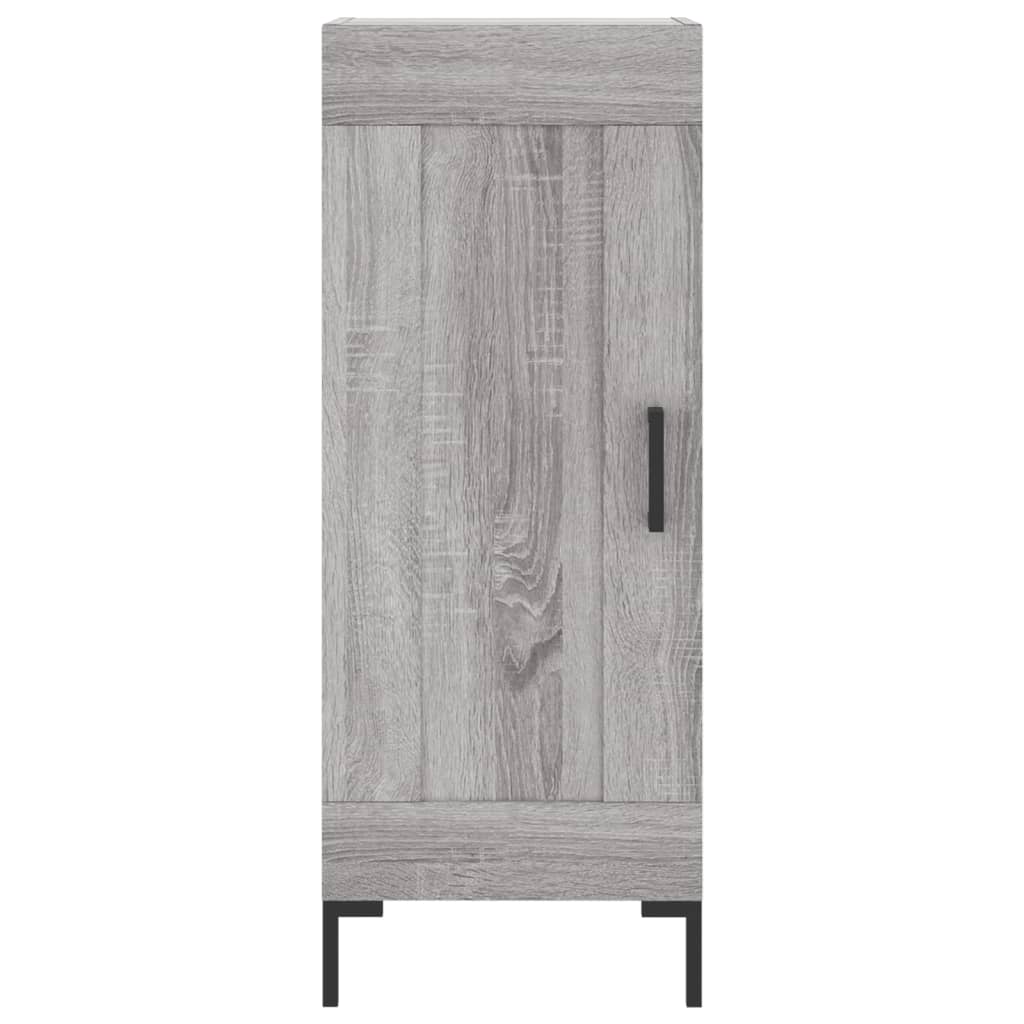 vidaXL Highboard Grey Sonoma 34,5x34x180 cm Engineered Wood