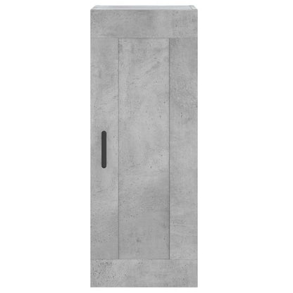 vidaXL Highboard Concrete Grey 34,5x34x180 cm Engineered Wood