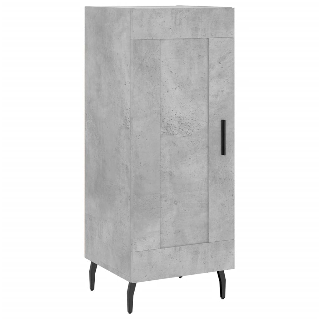 vidaXL Highboard Concrete Grey 34,5x34x180 cm Engineered Wood